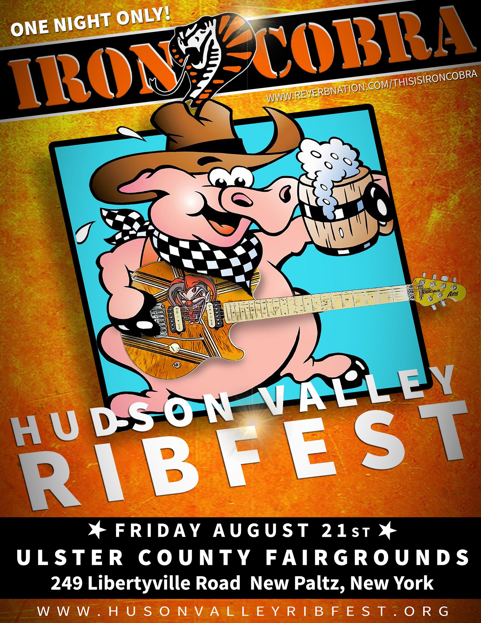Iron Cobra Headlines at Hudson Valley Ribfest Hudson Valley Biker Network